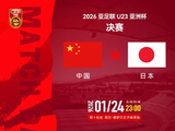 U23亚洲杯决赛中国对阵日本24日开战