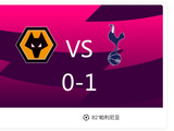 英超狼队0-1负热刺，帕利尼亚铲射绝杀，西蒙斯伤退