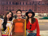 宋茜钟楚曦卢昱晓合照，三人美出不同风格