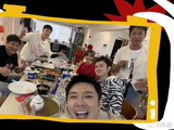 陈赫与五哈成员共度元宵晒汤圆合照