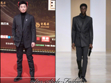 朱亚文身着Hermès 2024秋冬男士系列深色套装亮相