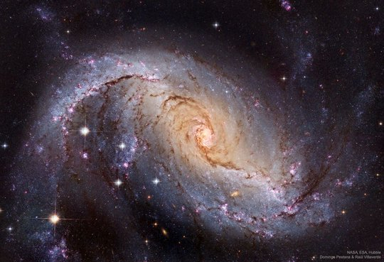 ngc 1672: 哈伯望远镜拍摄的棒旋星系|哈伯|棒旋星系|望远镜_新浪新闻