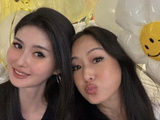 孙芸芸48岁生日同框26岁女儿，母女一个样像姐妹，一家冻龄高颜值