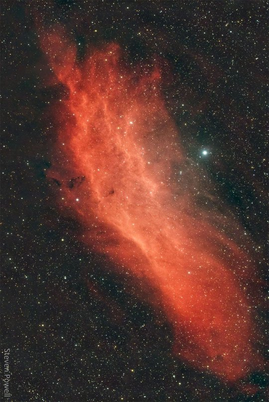 ngc 1499:加州星云|星云|加州|英仙座_新浪新闻