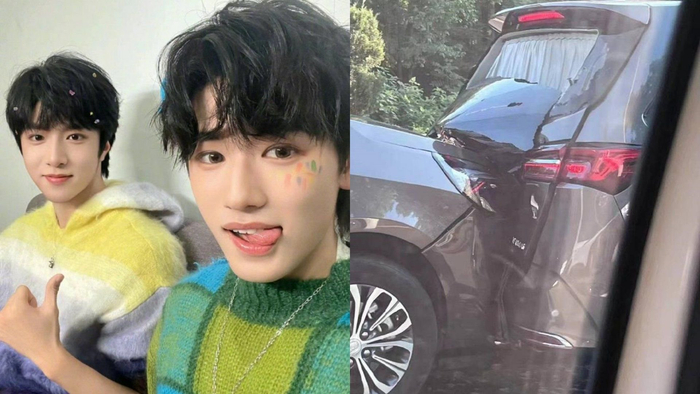 宋亚轩刘耀文被私生追尾,女私生现场飙脏话,官方称已报警