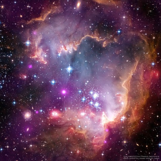 ngc 602及后方的天体|nasa|天体|光年_新浪新闻