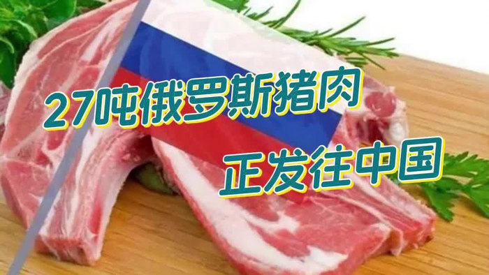 首批27吨俄罗斯猪肉启程装车发往中国