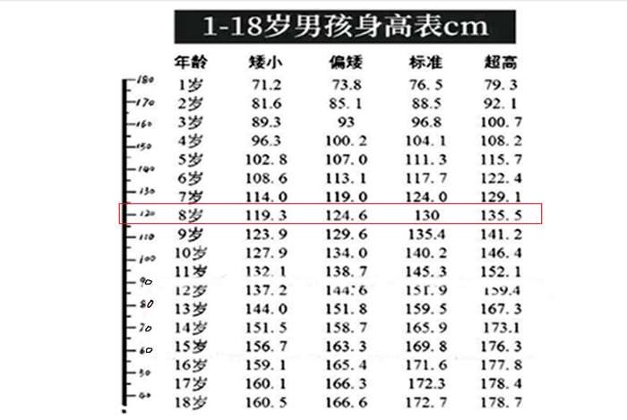 小学生“身高标准”出炉，男孩8岁130厘米才正常，你孩子达标了吗