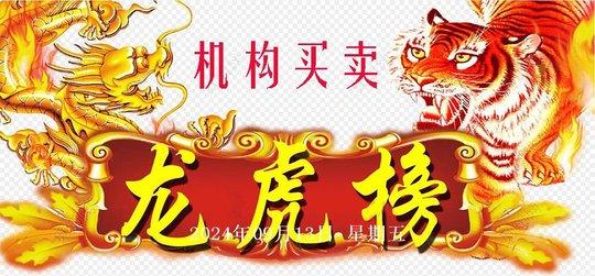 2024年09月13日龙虎榜机构买入和卖出的个股一览