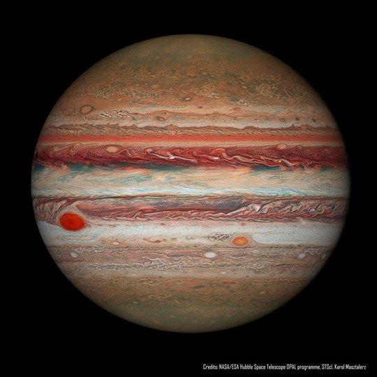 【信息来源日期:2018年04月25日】木星的大红斑将来会变成什么模样呢?