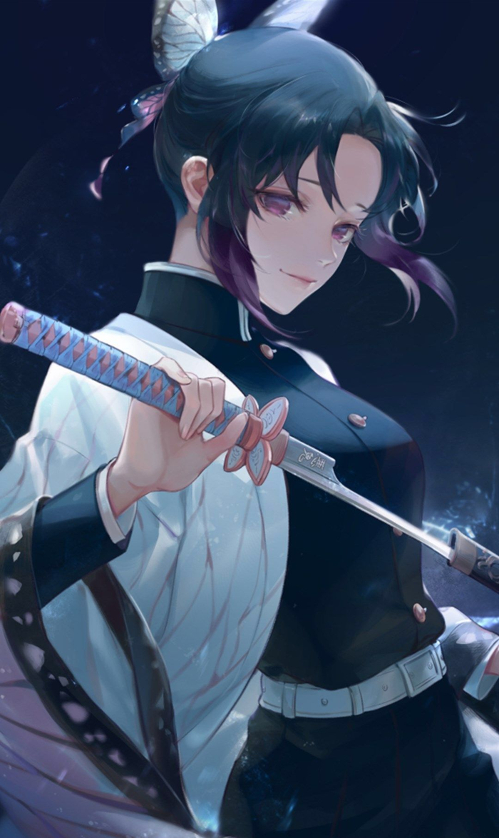 鬼灭之刃壁纸：看似强势的虫柱，竟然经历了亲人离世的痛苦回忆|蝴蝶|画师|壁纸