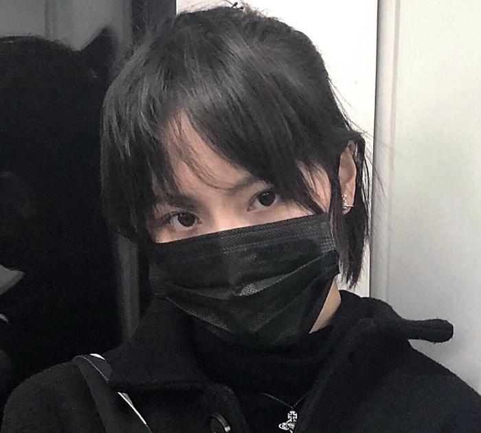 口罩真人女生头像