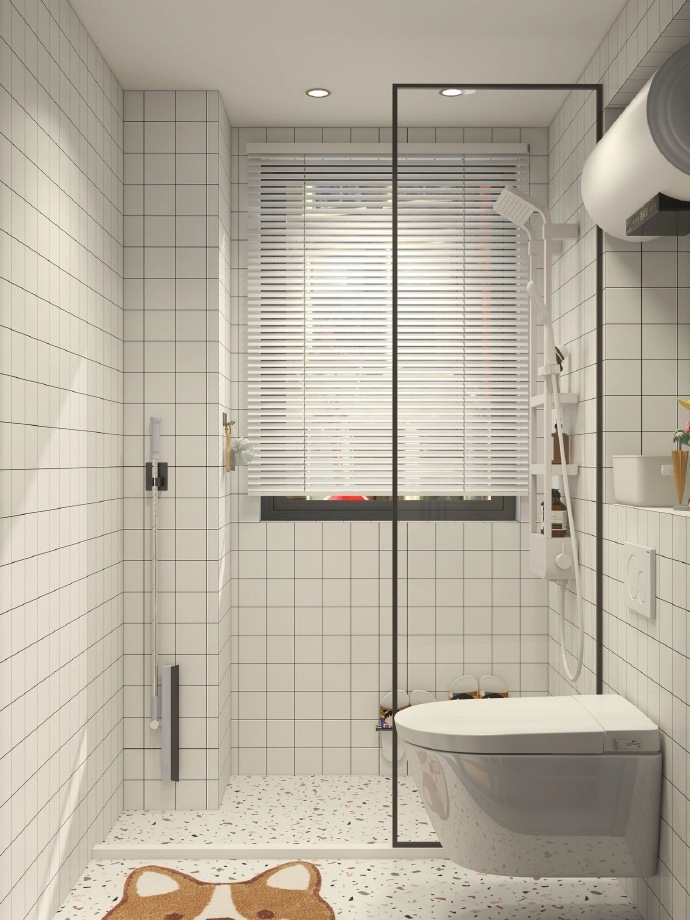 莫兰迪色系好好看,卫生间设计.