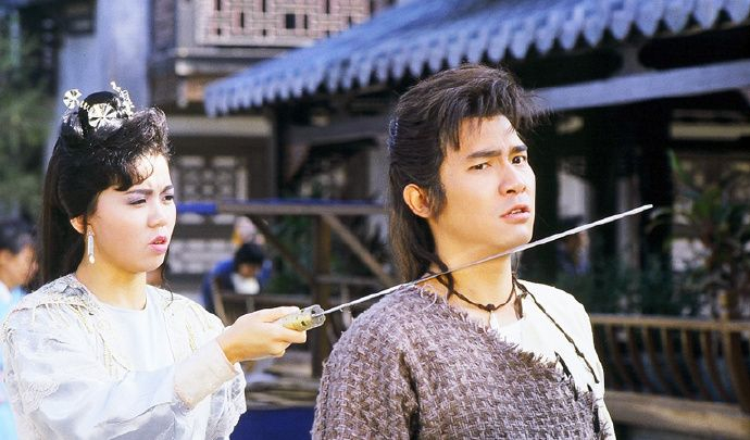 梁朝伟吴岱融版《绝代双骄》剧照:最后一张像是在拍婚纱照