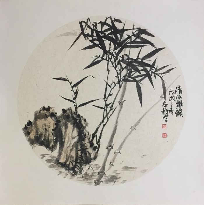 当代画墨竹大师的画图片