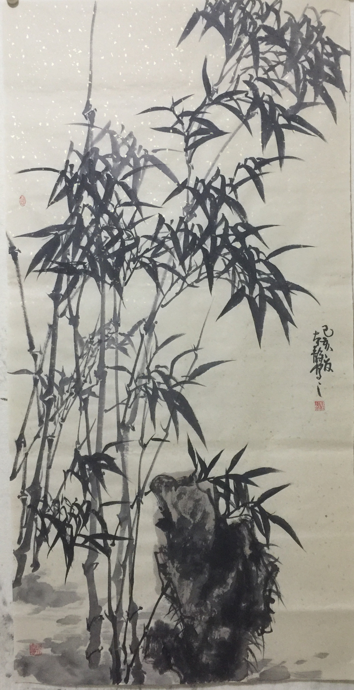 对竹的痴迷是一种情怀张本静画竹你来吟诗