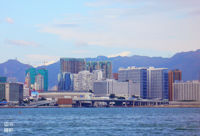 卡片机拍摄的香港维多利亚港原创摄影