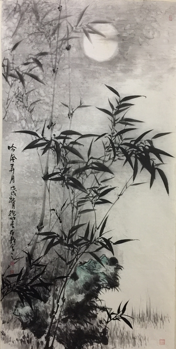 对竹的痴迷是一种情怀张本静画竹你来吟诗