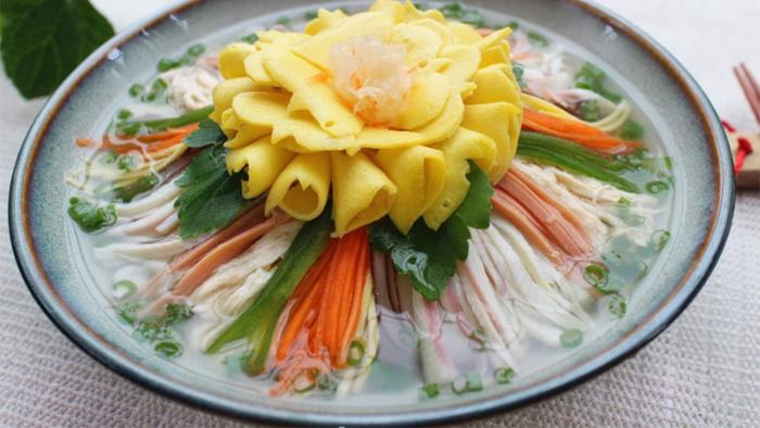 洛阳的历史名菜和文化符号——牡丹燕菜