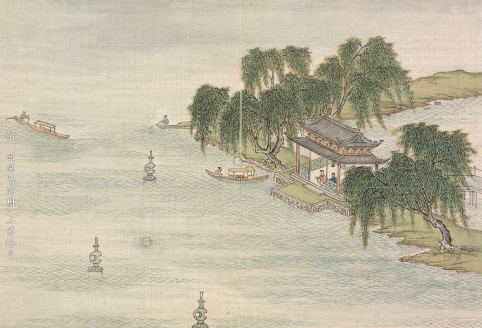 西湖风景美如画,古代画中赏美景:峰峦叠翠,人间佳景