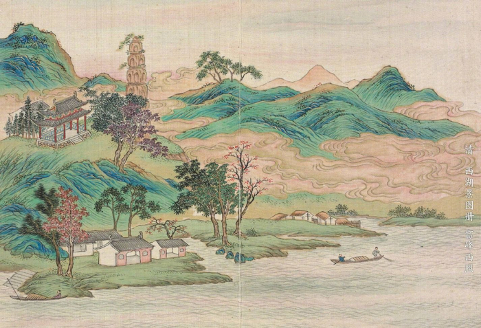 西湖风景美如画,古代画中赏美景:峰峦叠翠,人间佳景