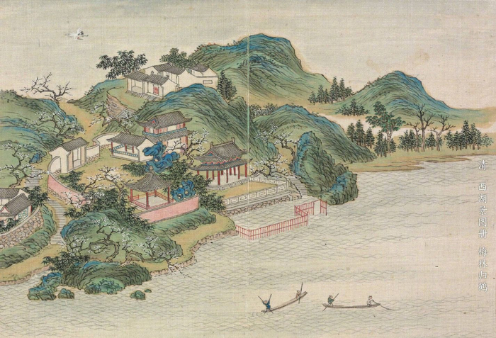 西湖风景美如画,古代画中赏美景:峰峦叠翠,人间佳景