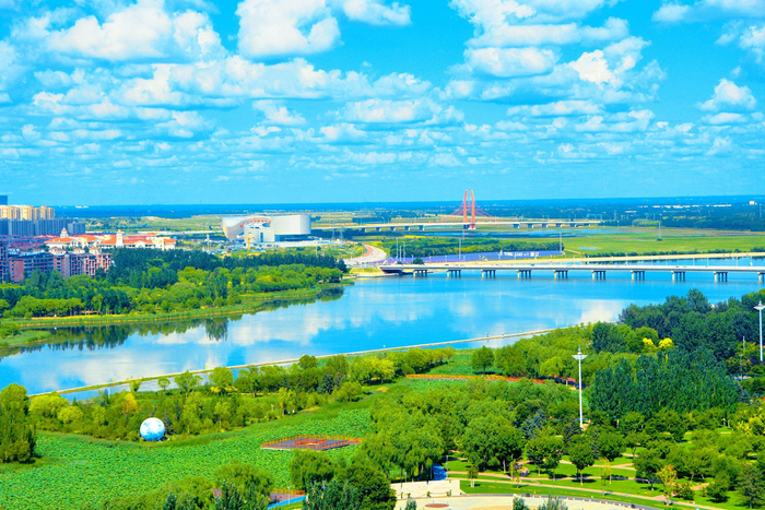 通辽市辽河公园风景优美,原创拍摄