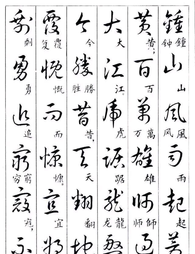 毛主席诗词草书字体创作作品干货教材，收藏了|风雷|大地|五尺枪