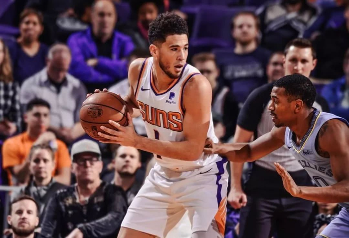 nba季中赛110-89大胜灰熊队,布克狂砍40分,罗斯9中8砍下17分__财经