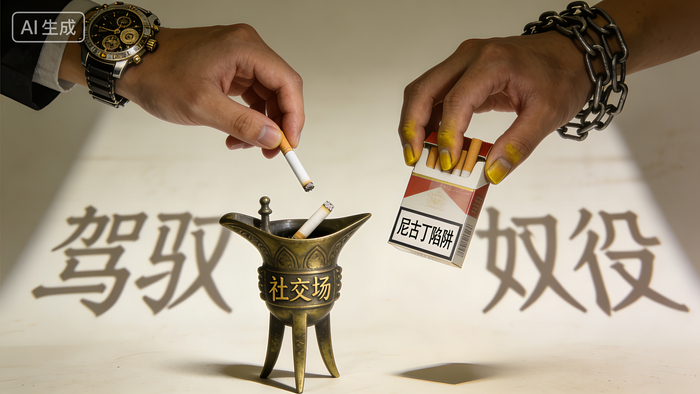 戒烟狠人酒局接烟就抽，离席不碰，真自由是能选不做