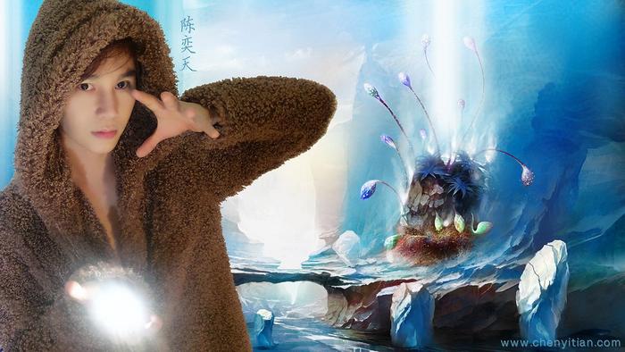 天天陈奕天轻挥魔杖于圣诞许下魔法