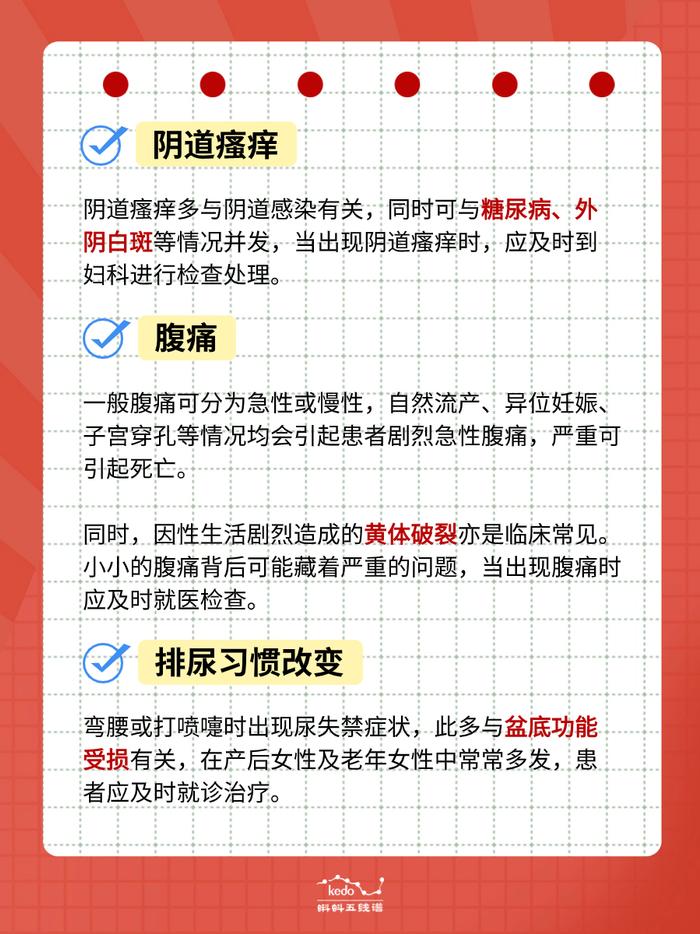 5张图带你看懂常见妇科疾病 值得收藏