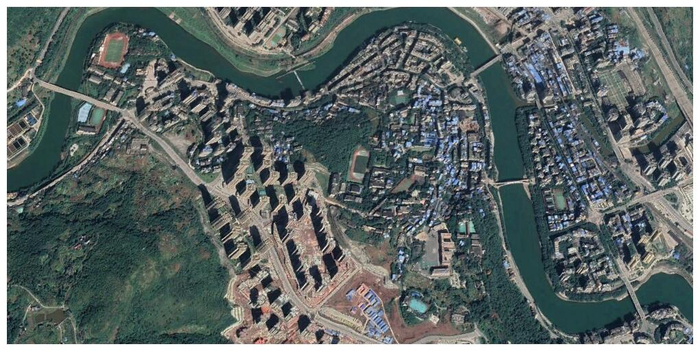 卫星上看重庆綦江城区:城镇形态分散,一共有5个街道办|_新浪新闻