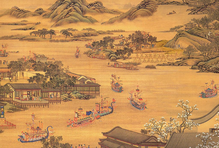 端午节习俗之龙舟竞渡 看历朝端午节划龙舟图片集锦
