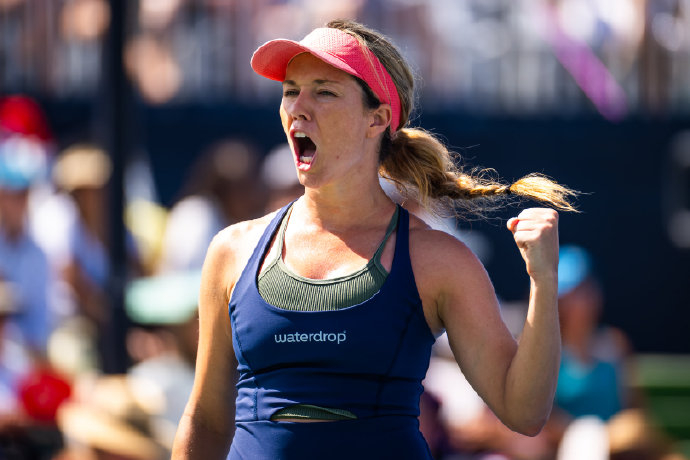 前澳网亚军,美国名将柯林斯以6-2 6-3淘汰2号种子,法国人加西亚,连续