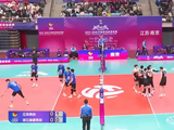 男排升降赛，江苏男排克服伤病困难，击败浙江晋级