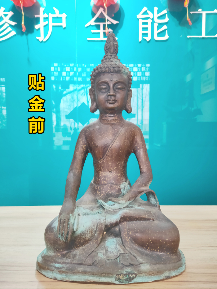 佛像贴金箔,西安地区找木石皮匠就对了!