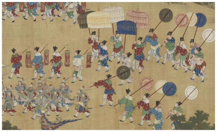 皇帝皇后出行时，陪同的太监宫女都要举着2个大扇子，有何作用？|历史_新浪新闻
