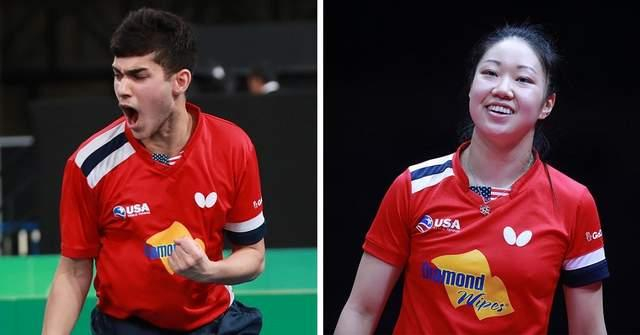 张安第四次参加奥运美国乒乓球队首位拿下巴黎奥运会资格