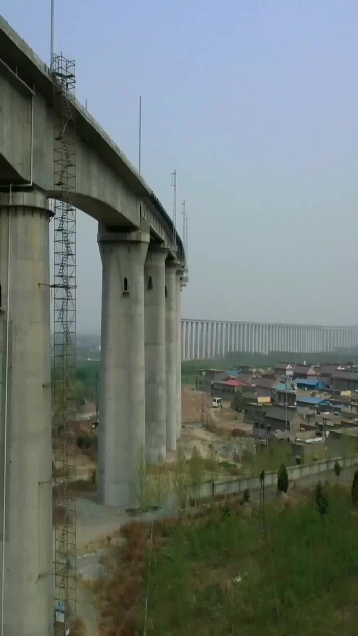 中国桥梁建设世界之最超级工程蒙华铁路河津段