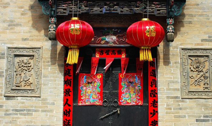 中国古代门装饰，隐含着传统古老而又深沉的文化