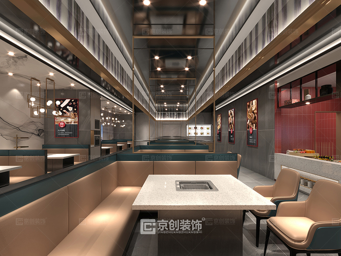 郑州简约轻奢火锅店设计,现代时尚火锅店装修__财经头条