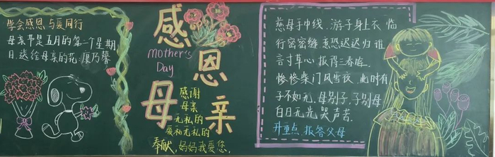 通过母亲节黑板报活动,不仅营造了学生们共同感恩母亲的良好班级文化