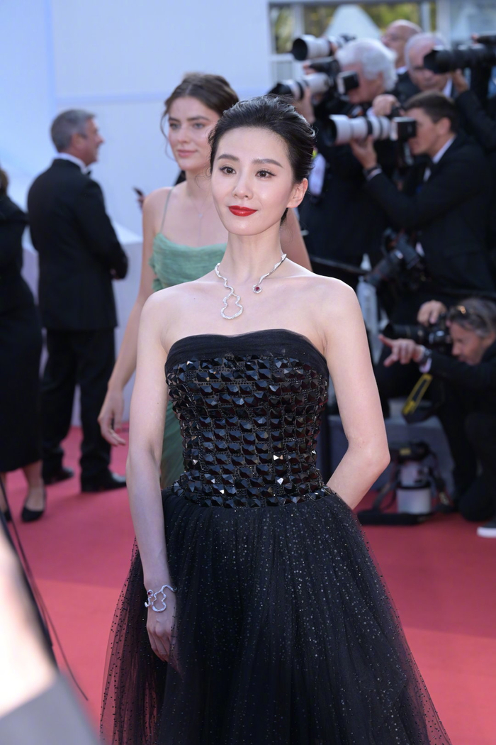 刘诗诗亮相戛纳电影节《煽动者》红毯,身穿春夏高定礼服__财经头条