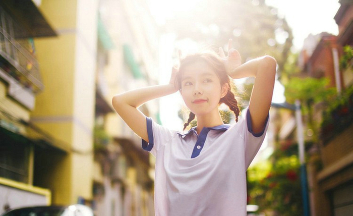 清纯俏皮初中女生阳光唯美写真|写真|初中|女生