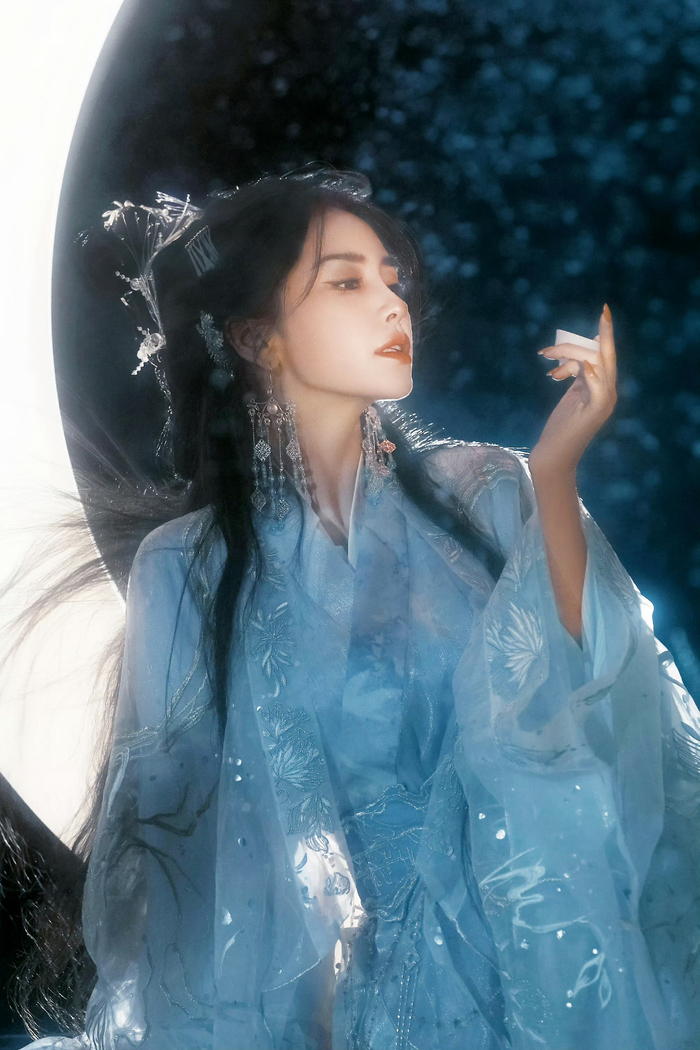 angelababy古装清冷感绝美古风写真自带清冷感