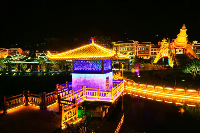 屏边滴水苗城的夜有点美!|医药|屏边|江河_新浪新闻