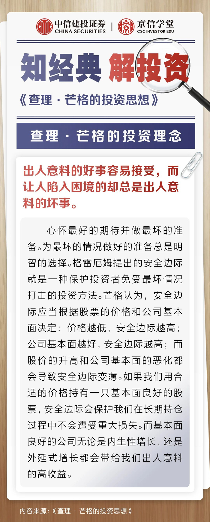 日读新知】安全边际应当根据股票的价格和公司基本面决定_财经头条