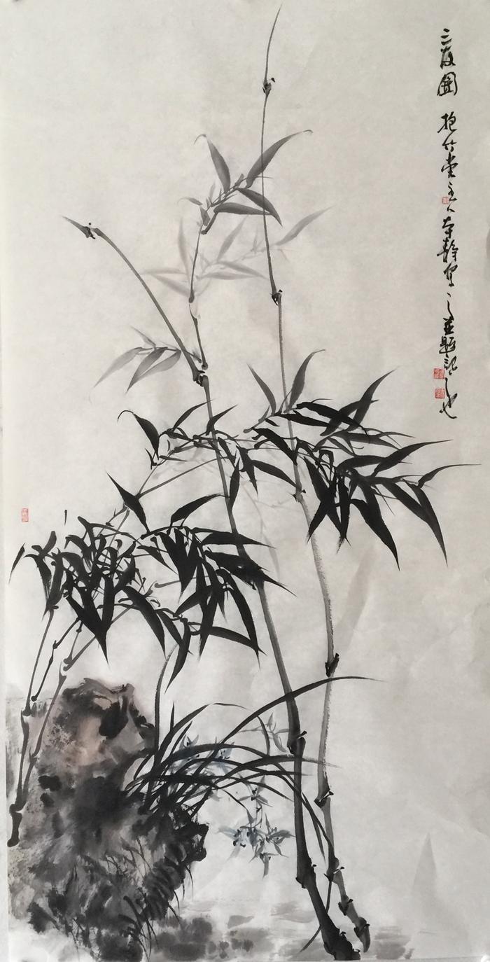 当代画墨竹大师的画图片