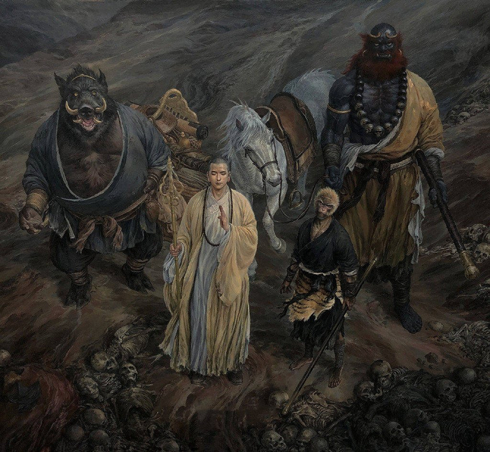 4,沙僧,约3米84《西游记》原著中提到了沙僧的身高"生得身长丈二,臂阔